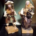 Vintage Paper Mache Man & Women.  Very detailed.  Each measures 10" high.  Pre-owned & in excellent condition, man has issues on his face.  $35.00 for Woman & $25.00 for Man obo