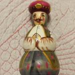 Hand Painted Wood Oriental Man Ornament.  Very detailed.  Pre-owned & in excellent condition.  $15.00 obo