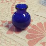 Miniature Blue Cobalt Vase.  Pre-owned & in excellent condition.  $12.00 obo