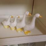 Small Ceramic Geese.  Adorable.  Pre-owned & in excellent condition.  $15.00 obo