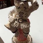 Vintage Unfinished Ceramic Bisque Fireman on Hydrant.  Great piece for any Fireman.  Believe this was colored with marker, so could easily painted.  Measures 11.5" high.  Pre-owned & in excellent condition.  $18.00 obo