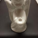 White Porcelain Angel Candle Holder.  Adorable.  Pre-owned & in excellent condition.  $15.00 obo