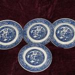 Vintage Willow Ware by Royal China 9" Plates - Lot of 4.  Pre-owned & in good condition, small chip in rim.  $5.00 each or $18.00 for Lot of 4 obo.