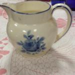 Vintage Czechoslovakia Porcelain Pitcher.  Has #9484 on bottom.  Pre-owned & in good condition, handle has 2 breaks.  $15.00 obo