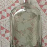 Leaf Etched Glass Decanter with top.  Great item.  Pre-owned & in excellent condition.  $20.00 obo