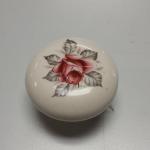 Porcelain Door Knob with Painted Rose.  Beautiful.  Pre-owned & in good condition, has chip on back side.  $22.00 obo