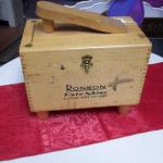 Vintage Ronson Roto Shine Electric Shoe Polisher.  Great vintage piece.  Wood box is filled with all the accessories to polish shoes.  Measures 10.5l" x 6.5"w x 8.5"h.  Pre-owned & in excellent condition.  $45.00 obo