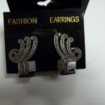 Vintage Sterling Silver with Merkizite Screw back Earrings.  Gorgeous.  Pre-owned & in excellent condition.  $32.00 obo