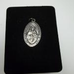 Sterling Silver Oval Sacred Heart of Jesus Pendant.  Beautiful with great detail.  Pre-owned & in excellent condition.  $32.00 obo