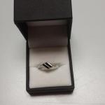 Thin Mexican Silver with Black Onyx Ring.  Beautiful.  Size 10.  Pre-owned & in excellent condition.  $18.00 obo