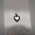 Sterling Silver Solid Heart Pendant.  Adorable.  Pre-owned & in excellent condition.  $17.00 obo