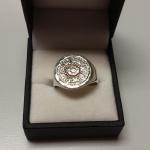 Sterling Silver Medallion Ring.  Beautiful piece.  Size 8.5.  Pre-owned & in excellent condition.  $47.00 obo