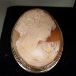 Vintage Shell Cameo Pin/Pendant.  Absolutely gorgeous with great carving detail.  Pre-owned & in excellent condition.  $150.00 obo