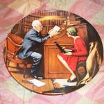 Norman Rockwell - Collector Plates.  Heritage Collection Series:  The Professor.  Comes with COA and Brocchure.  We are asking $20.00 obo