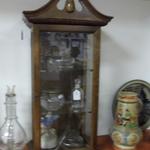 Vintage Tall Miniature Display Cabinet.  Measures 13"l x 8.5"wx28"h.  Pre-owned & in great condition.  $65.00 obo