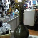 India Green Hammered Vase.  Beautiful and made of metal.  Measures 17" high.  Pre-owned & in excellent condition.  $20.00 obo