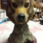 Wolf Head Statute on Cherrywood Base.  This is from the Reverie Collection.  Measures 6"w x 10"h.  Pre-owned & in excellent condition.  $32.00 obo