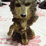 Small Resin Wolf with 2 Babies.  Measures 3.5"w x 6.5"h.  Pre-owned & in excellent condition.  $23.00 obo