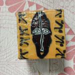 African Square Candle.  Pre-owned & in excellent condition.  $10.00 obo