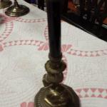 Brass Asian Candlestick Holder.  Very detailed. Pre-owned & in excellent condition.  $20.00 obo