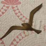 Brass Flying Bird Wall Décor.  Gorgeous.  Pre-owned & in excellent condition.  $15.00 obo