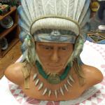 Ceramic Indian Bust.  Beautiful.  Pre-owned & in excellent condition.  $50.00 obo