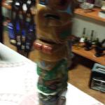 Handmade Alaskan Totem Pole.  Very detailed piece.  Pre-owned & in excellent condition.  $45.00 obo