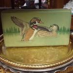 Ducks Rectangular Tin Box.  Great display piece.  Pre-owned & in excellent condition.  $12.00 obo