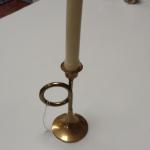 Brass Trumpet Candlestick Holder.  Measures 2.75" x 