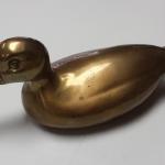 Large Brass Duck.  Solid piece.  Measures 4" x 10" x 4.5".  Pre-owned & in excellent condition.  $35.00 obo