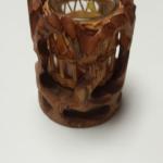 Hand Carved Wood Candle Holder.  Very detailed.  Pre-owned & in excellent condition.  $15.00 obo