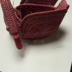 Pink Wicker Goose Basket.  Adorable.  Measures 5" x 7.5" x 6".  Pre-owned & in excellent condition.  $15.00 obo