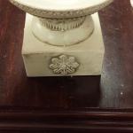 Porcelain Square Candle Holder.  Great Accents.  Pre-owned & in excellent condition.  $12.00 obo