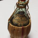 1951 Gancia Greve Bianco Italian White Wine Wicker Bottle.  Great bottle for candleholder.  Pre-owned & in excellent condition.  $22.00 obo