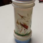 Vintage Hand Painted Tall Glass Votive.  Gorgeous and well painted.  Pre-owned & in excellent condition.  $22.00  obo