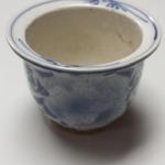 Small Blue Porcelain Planter Pots.  Gorgeous.  Hole in bottom for drainage.  Measures 5".  Pre-owned & excellent condition.  $20.00 obo