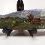 Hand Painted Scene on Wood.  Beautifully illustrated.  Measures approximately 12" long.  Pre-owned & in excellent condition.  $20.00 obo