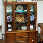 Mid Century China Cabinet.  Beautiful piece of furniture.  Measures 46"l x 19"w x 60"h.  Pre-owned  in excellent condition.  $350.00 obo