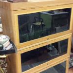 Vintage Lawyers Bookcase with Glass.  Gorgeous piece.  Breaks down into 5 pieces for easy moving.  Pre-owned & in excellent condition.  $225.00 obo