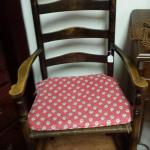 Vintage Telephone Chair with Wicker Seat.  Adorable Chair.  Cushion included.  $70.00 obo