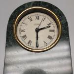 Green Marble Quartz Table Clock.  This Clock is from Gallery Collection.  Pre-owned & in excellent condition.  $30.00 obo