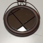 Small Round Over the Door Mirror.  Great piece.  Pre-owned & in excellent condition.  $15.00 obo