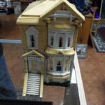 Vintage Ceramic House Cookie Jar.  Great detail of a Victorian Home.  Pre-owned & in excellent condition.  $25.00 obo