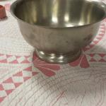 Aluminum Pedestal Bowl.  Pre-owned & in excellent condition.  $12.00 obo
