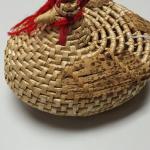 Hand Weaved Chicken Basket.  Adorable.  Top is removable.  Measures 6.5 x8.5 x 6.  Pre-owned & in great condition.  $15.00 obo