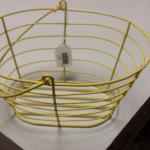 Yellow Wire Basket with Handle.  Measures 9" x 8" x 5.5".  Pre-owned & in excellent condition.  $12.00 obo