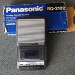 Panasonic Portable Cassette Recorder.  Model #RQ-2102 Slim Line.  Pre-owned & in excellent condition, includes box.  $32.00 obo