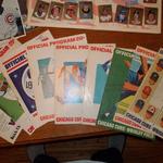 24 Vintage Chicago Cubs Official Home Programs for sale.  They range in date from 1969, 1971-1976, 1979, & 1982.  The programs are in good to great condition and many have the score cards filled out.  We are asking $4.00 each firm or $90.00 obo for the whole lot of 24.