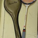 Vintage Bancroft Racquet with Slazenger Phatom Gold Case.  Racquet is genuine bamboo.  Pre-owned & in excellent condition.  $20.00 obo